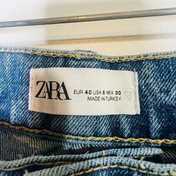 Zara Carrot Super High Rise Ankle Length Jeans NWT Sz 8 - Picture 4 of 11